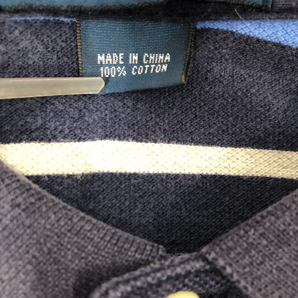Polo Ralph Lauren Polo Men's XXL‎ Navy Blue Striped Shirt